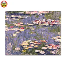 Цифровая живопись, декоративная живопись, цвет, нарисованные его впечатление от монета воды лилейный Лотос пруд