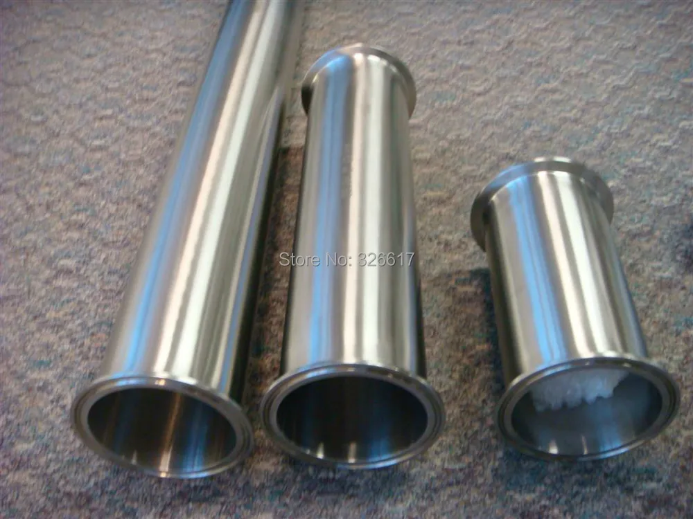 

11/2" TC x 6" Length Sanitary Triclamp Pipe Spool, Stainless Steel SS304 TC Spool Tube, 1.5"x6" Triclover Clamped Pipe Spool