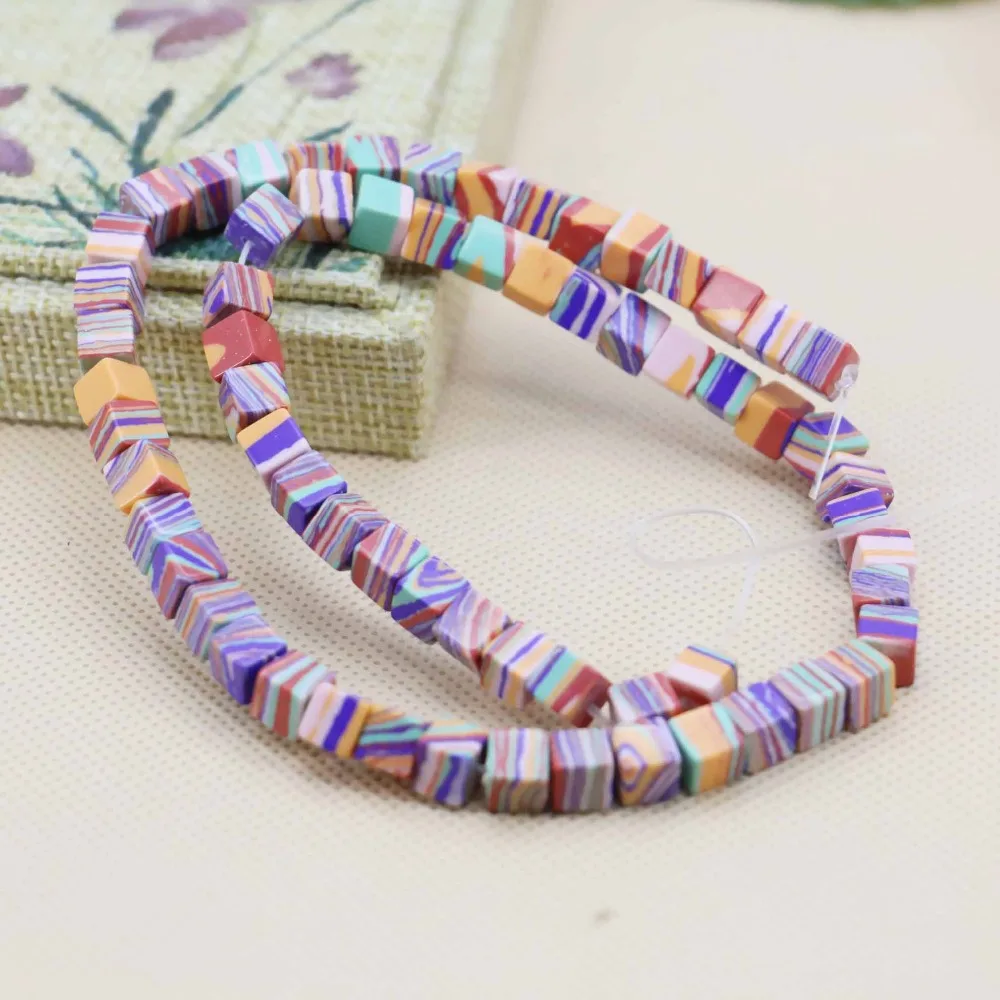 

6mm Fashion New Cube pink Malachite loose DIY beads Square Jewelry crafts making design 15inch Girls Gifts stone For Bracelets