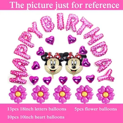 30 шт./компл. happy набор воздушных шаров на день рождения фольгированные Принцесса Рапунцель шар для Платье на день рождения воздушные шары БУКВЕННОЕ украшение