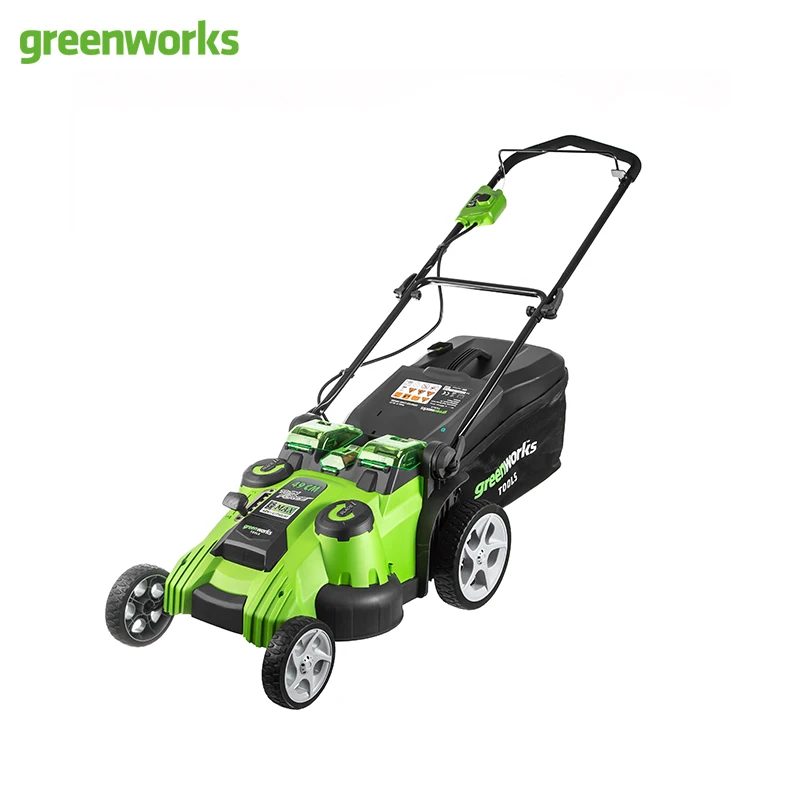 Газонокосилка аккумуляторная Greenworks G40LM49DB TwinForce 40V 49 см без АКБ и ЗУ | Инструменты