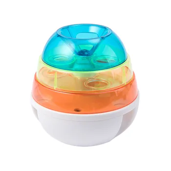 

1PC Safe Automatic Three-Layer Nontoxic Leaking Food Ball Toy Tumbler Dog Toy Pet Supplies Dog Training Supplies