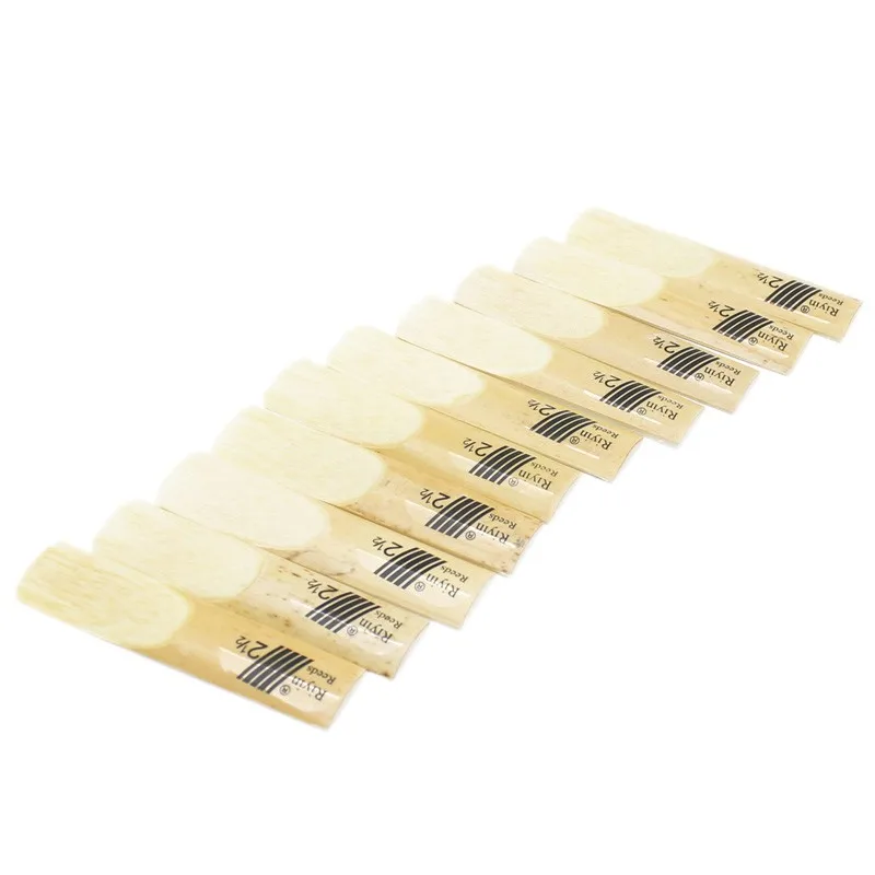 Тенор Саксофоны 2 semi-1 коробка 10 шт. orange box высокое Класс Bamboo sax Reeds 10-G желтый