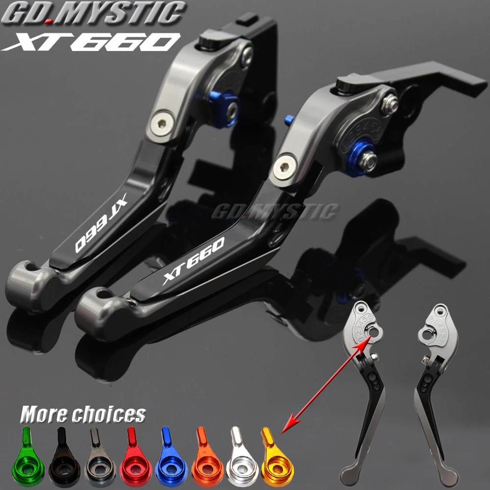 

For Yamaha XT660/XT660X/XT660R/XT660Z 2004 - 2017 XT 660 X R Z Motorcycle CNC Aluminum Brake Clutch Levers Adjustable Folding