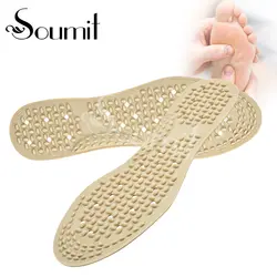 Soumit Acupressure мягкий силиконовый гель массажные стельки с массажным эффектом для снятия боли в ногах Массажная колодка для обуви