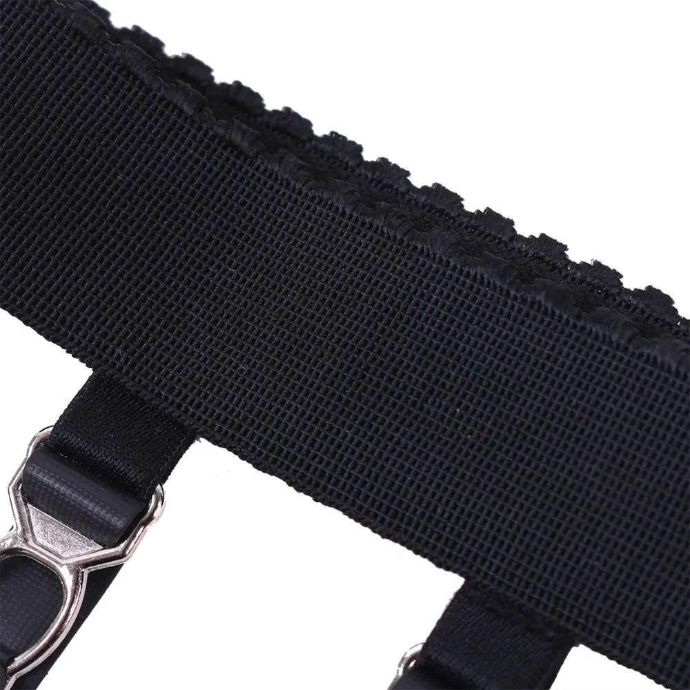 1 Pair Black Women Antiskid Harness High Thigh Garter Belt Sock Holder Fastener Suspender with Clips for Nightclub Party 1 Pair Black Women Antiskid Harness High Thigh Garter Belt Sock Holder Fastener Suspender with Clips for Nightclub Party