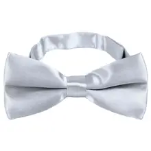 Мужская атласная бабочка Dickie лук предварительно завязанный свадебный смокинг галстук серебристо-серый A