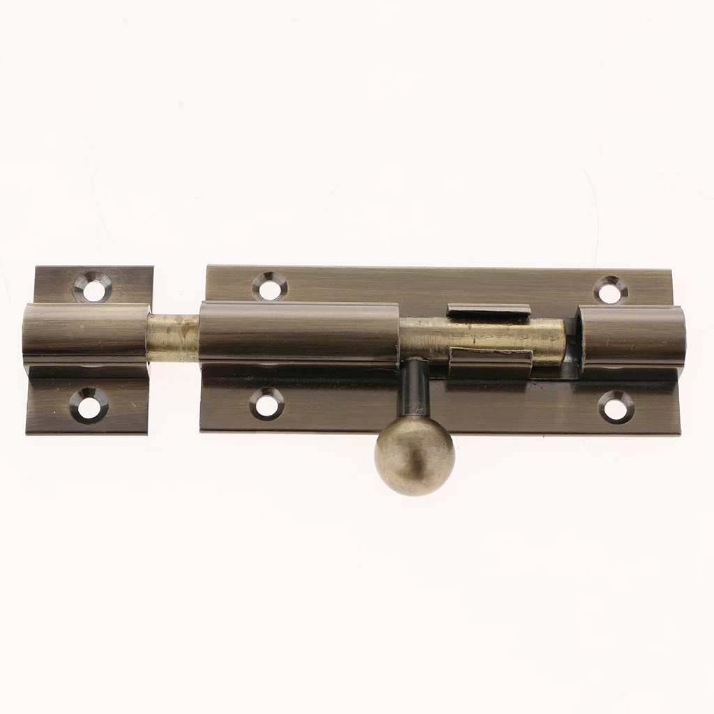 Vintage Style Metal Door Slide Latch Lock Bolt Latch Barrel for Home Door Gate Security