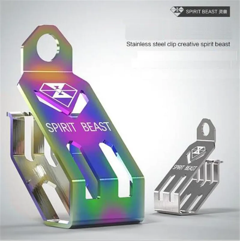 

SPIRIT BEAST Motorcycle Accessories Stainless Steel Clip Holder Gasoline Storage Bracket Motor Universal Hook Odometer Wire Clip