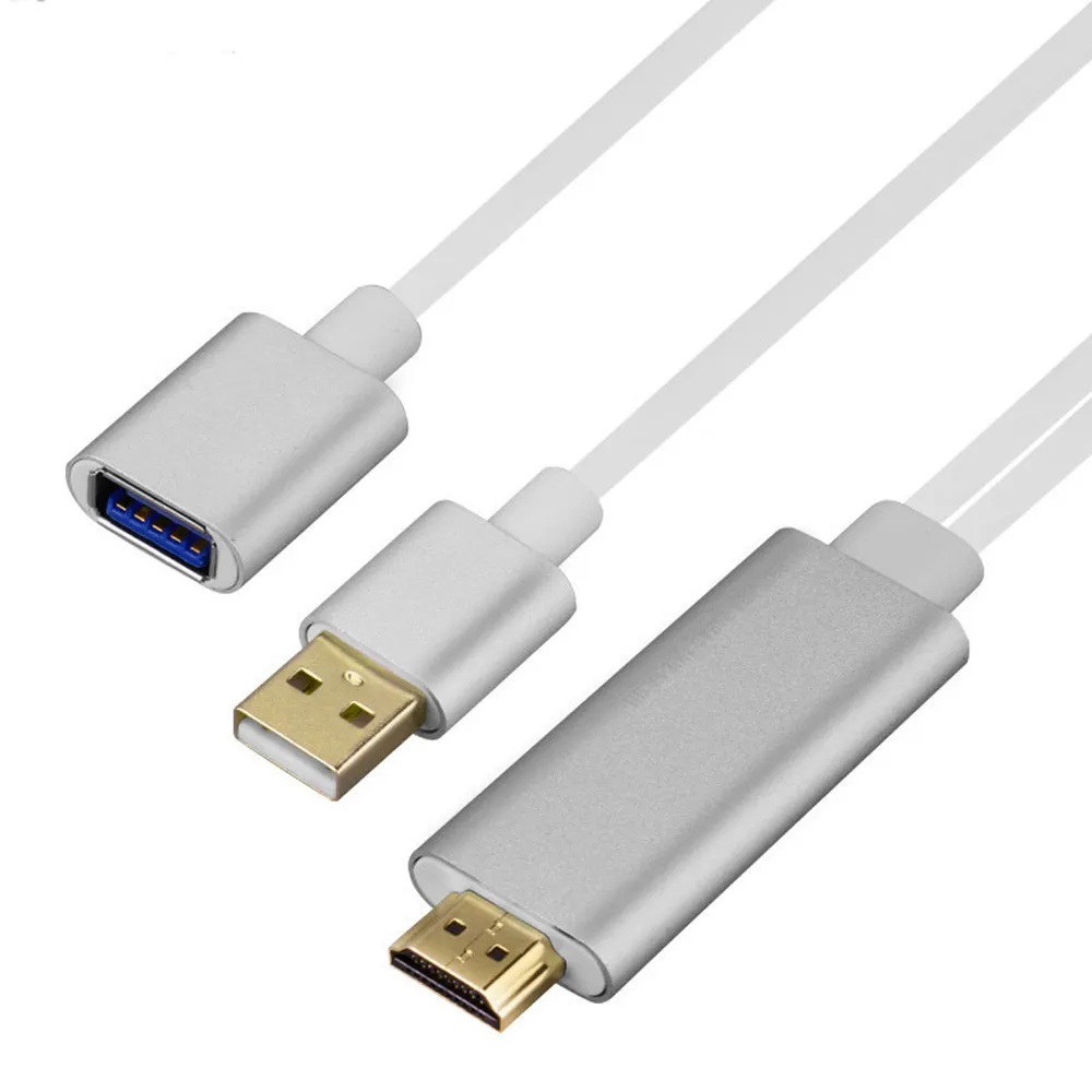 USB Женский HDMI кабель HD tv телефонный адаптер для iPhone XS MAX XR 6 7 8 Plus samsung galaxy S10 Note8 Note9