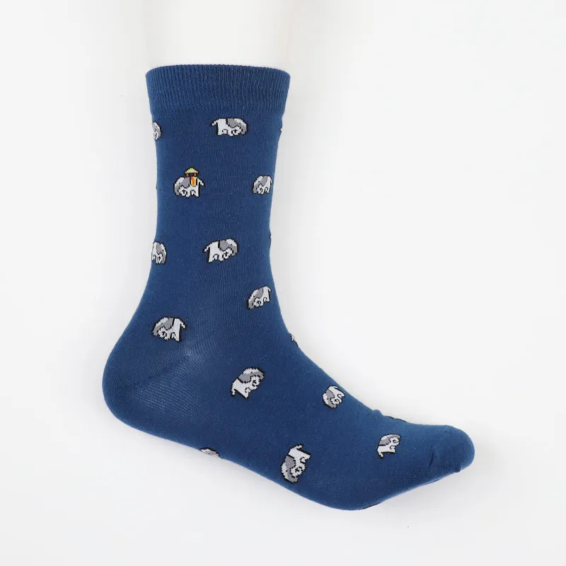 Happy sock, забавные мужские и женские Короткие хлопковые носки, цветные повседневные дизайнерские модные летние Носки с рисунком Харадзюку - Цвет: r05-18