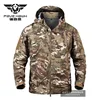 Waterproof Tactical HardShell  Full Adhesive Shell Jacket Cold-proof Military Camouflage Hooded Pressure Glue Windbreaker Coat ► Photo 3/6