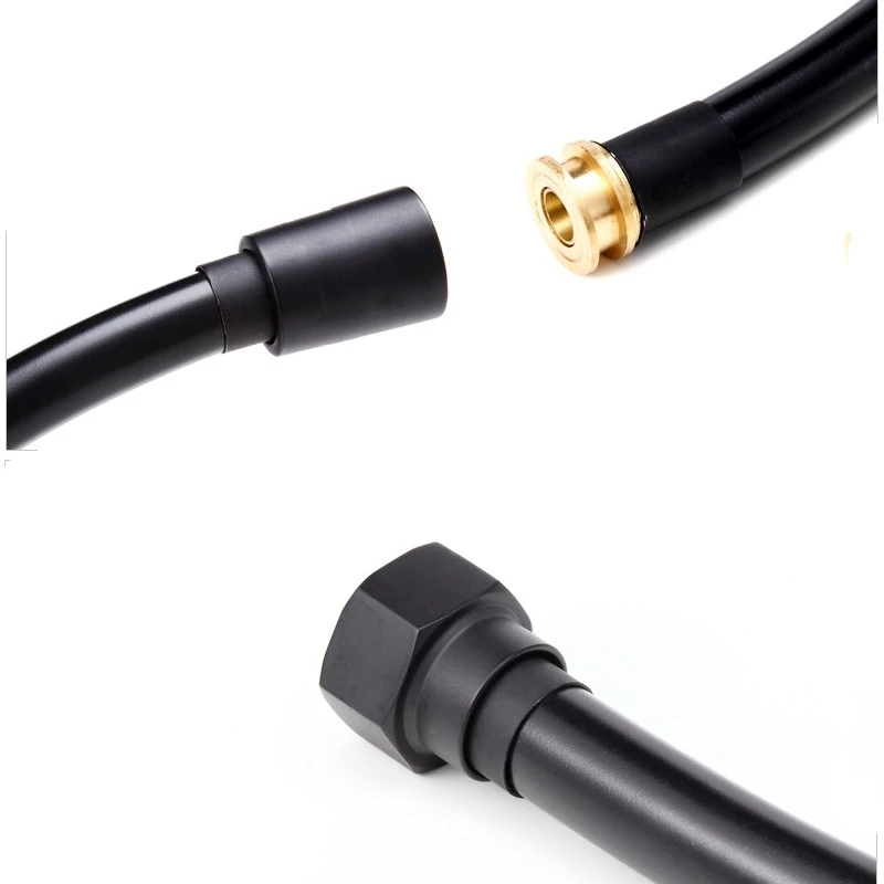 PVC-1-5m-60-High-Pressure-Black-PVC-Smooth-Shower-Hose-For-Bath-Handheld-Shower-Head