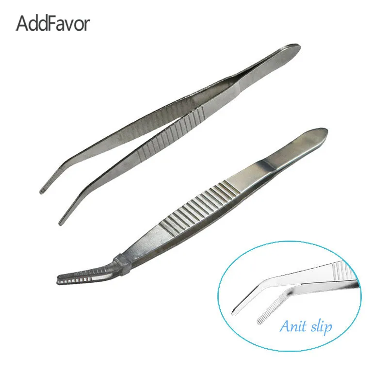 

AddFavor Stainless Steel Mini Tweezers Anti Slip Nail Gems Picker Nail Rhinestones Beads Studs Nipper DIY Nail Art Picking Tool