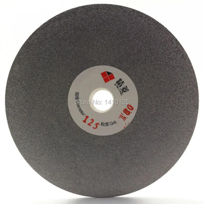 

5" inch 125mm Grit 180 Medium Diamond Grinding Disc Coated Flat Lap Disk Abrasive Wheel Lapidary Tools for Grinder Gems Glass