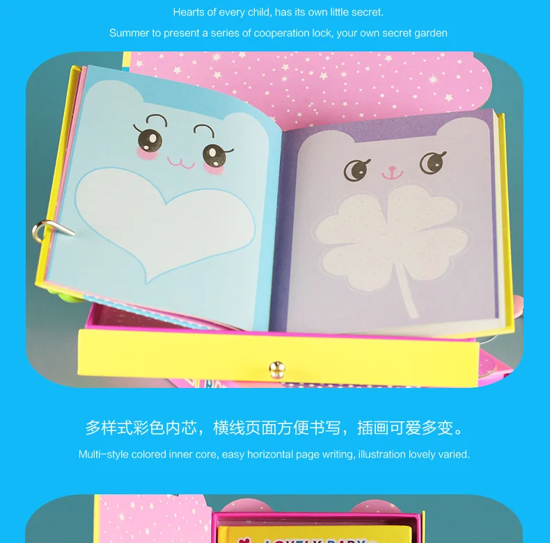 Student Note With Lock Diary Book Cute Lock This No Password Creative Retro Children Notebook Stationery Wholesale Diary Books With Locks Book With Lockbook Note Aliexpress