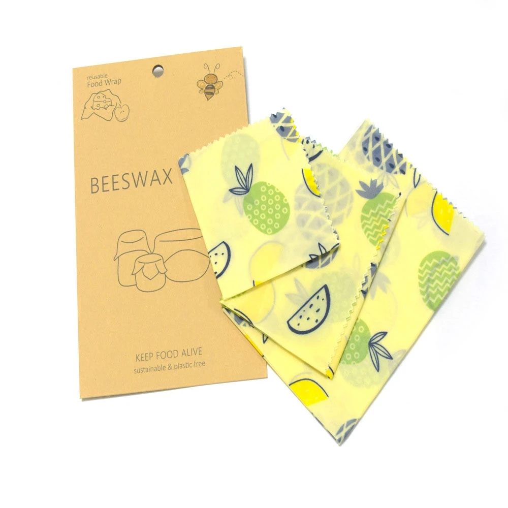 3 упаковки экологически чистые многоразовые пчелиный воск пищевая обертка s, устойчивая, нулевая отходы пчелиный воск обертка для хранения пищи свежая сумка для хранения крышка