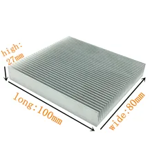 HANGYUE 80*100*27 мм алюминиевый радиатор для высокой мощности Светодиодный IC чип кулер радиатор теплоотвод