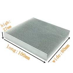 HANGYUE 80*100*27 мм Алюминий радиатор для Мощность светодиодный IC чип кулер радиатор теплоотвода