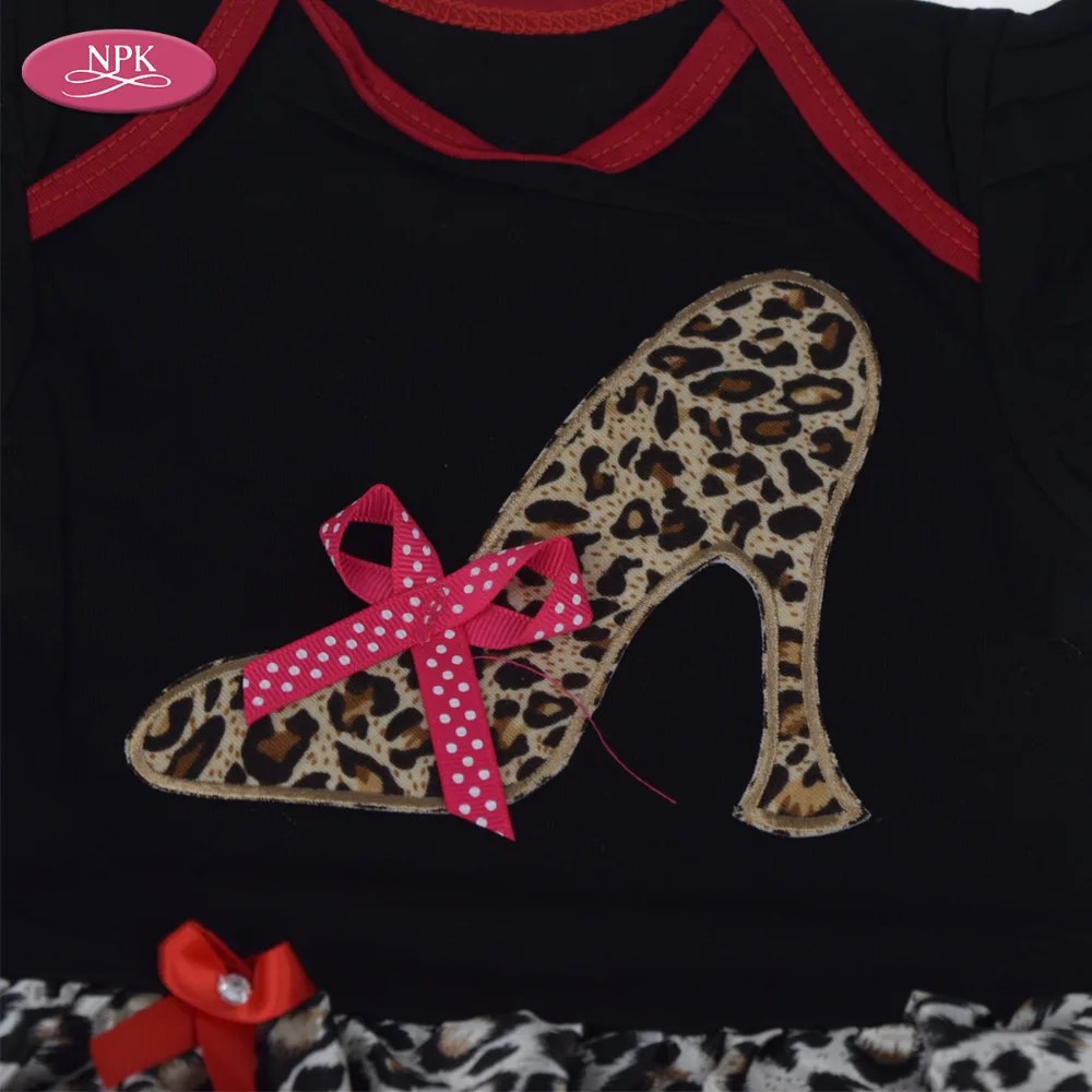NPK Кукла Reborn Одежда Аксессуары подходит для 50-57 см полный Силиконовый Кукла комбинезон платье Handband обувь модная леопардовая юбка