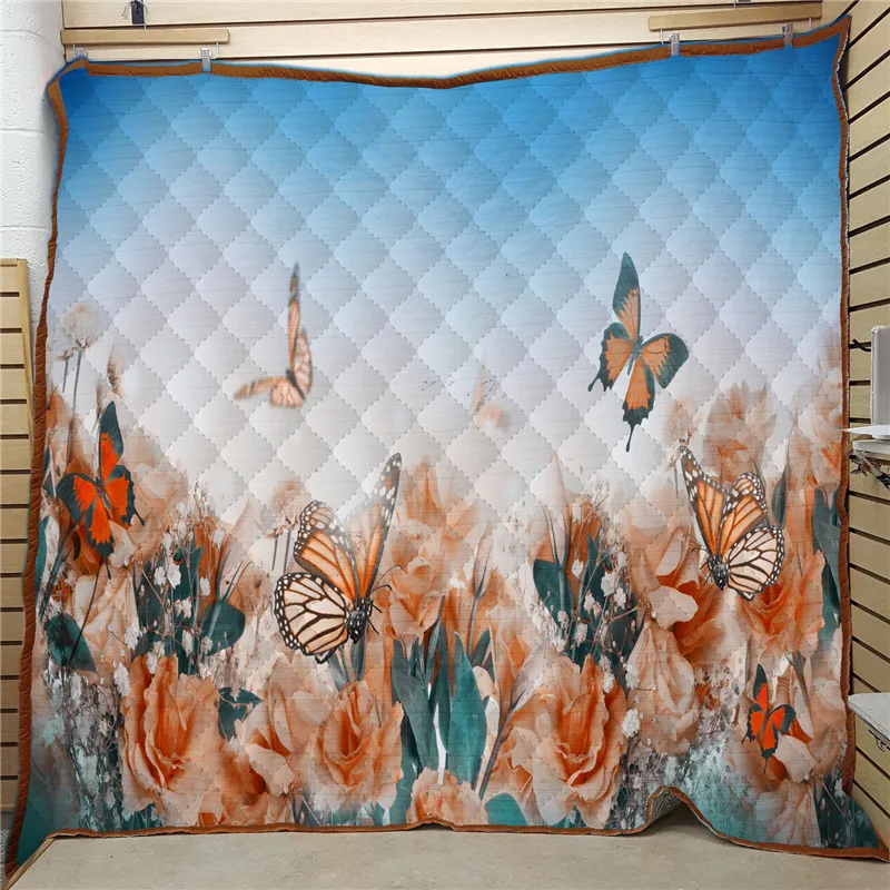 Одеяло квадратная бабочка King size одеяло s Colchas приготовление ко сну летнее одеяло Couvre освещенное мателассе Edredon Verano покрывало
