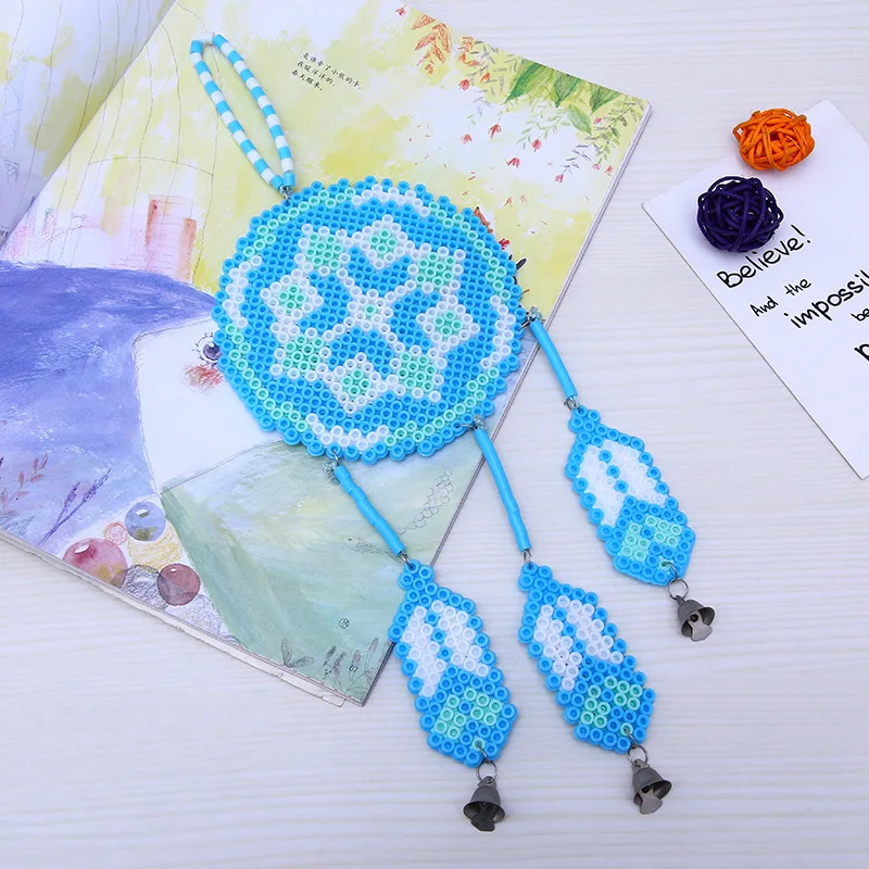 Plastic Perler Beads 3D Puzzles Toy Wind Chime Kids Fun Craft DIY