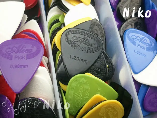 100 шт. нейлоновые медиаторы для акустической гитары Alice|guitar picks free shipping|guitar redguitar pick