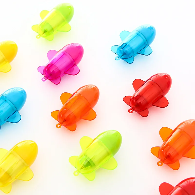 

6 pcs Mini plane ballpoint pen 1.0mm roller ball Blue color pens canetas Stationery items Kids gift Office school supplies A6135