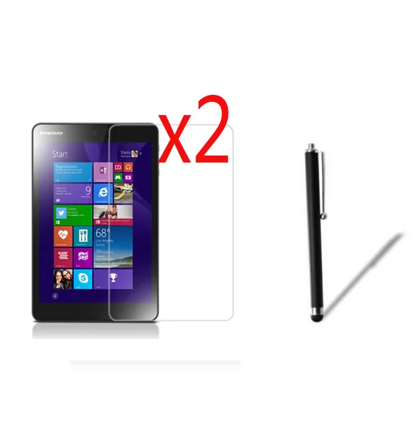 

3in1 2x LCD Clear Screen Protector Films Protective Film Guards +1x Stylus For Lenovo Miix 3 830 3-830 7.85 inch Miix3 7.85"