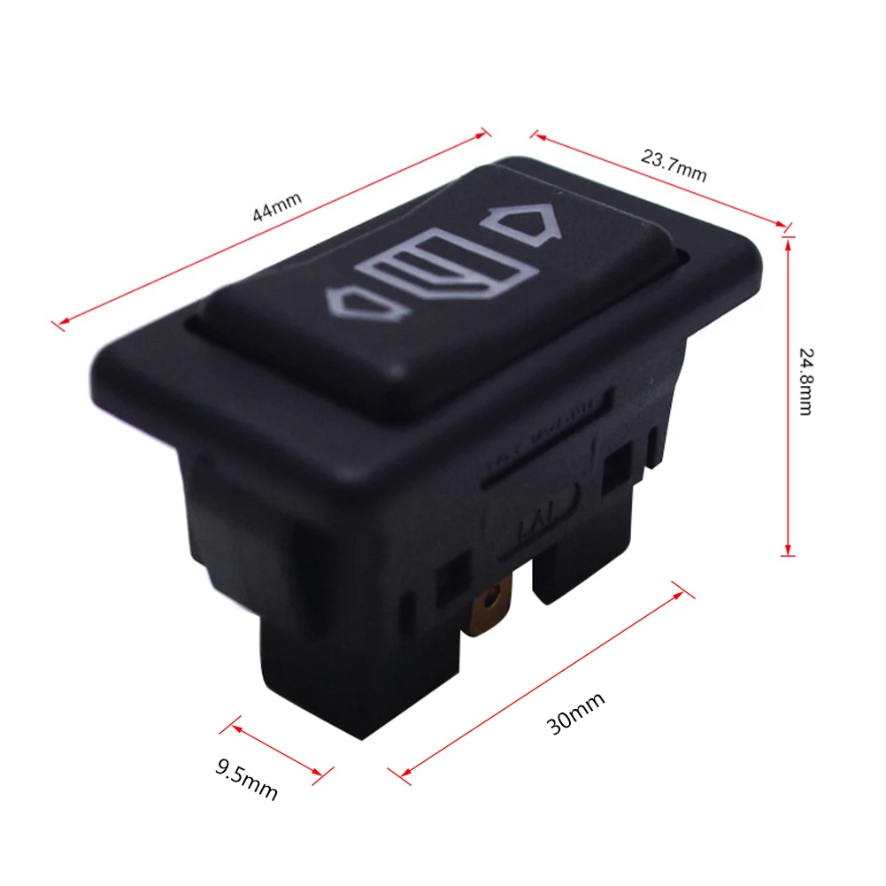 1 шт/упаковка, детские носки, 12 V/24 V 20A 6-pin автомобиля универсальный чехол с окошком Стекло подъемник переключатель кнопка для всех автомобилей с зеленый светодиодный светильник автомобиль кнопочный переключатель