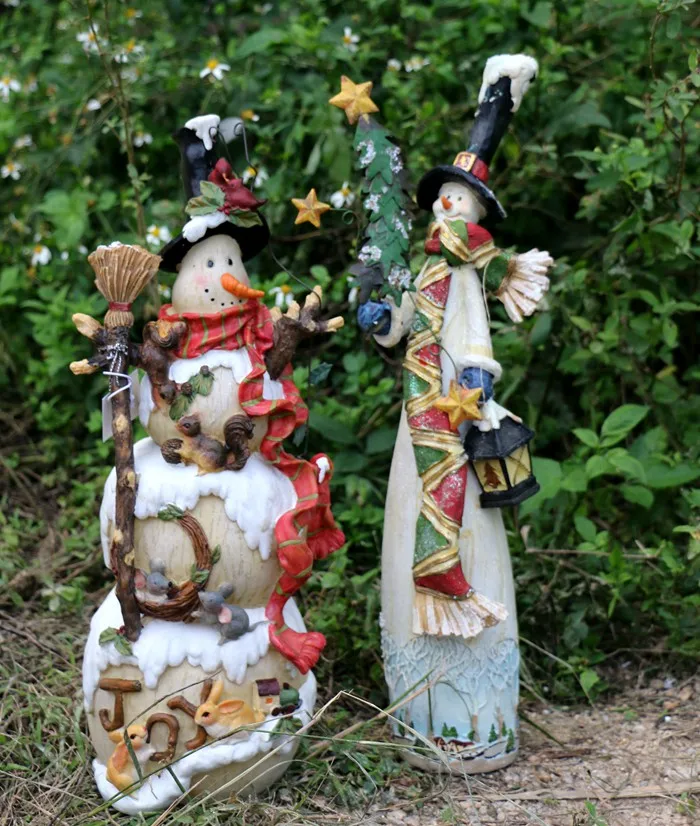 American Gardening Retro Resin Ornaments Christmas Decoration Lovery