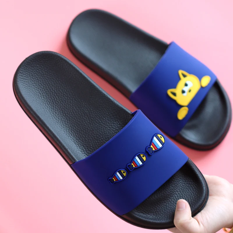 

2018 New Lovely Cartoon Cat Fish Lovers Slippers Thick Bottom Comfort Summer Beach Shoes Hot Fashion Women Big Size Home Slipper