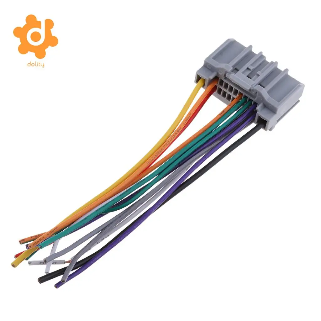 dolity Audio Car Stereo Wiring Harness CD Player Wire for Jeep Wrangler Compass