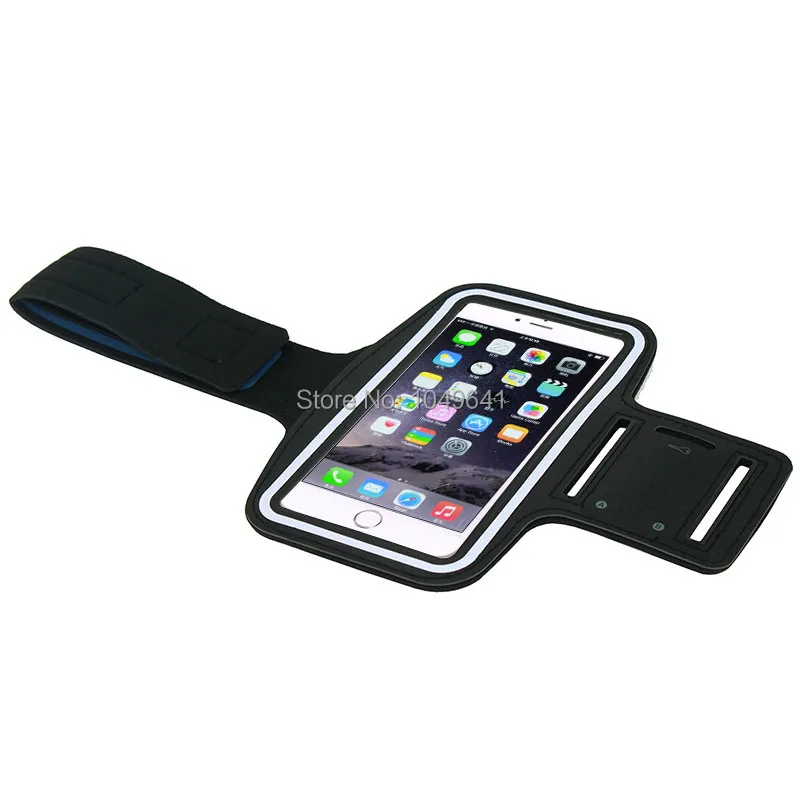 KIP6-1323_2_Sport Armband Case with Earphone Hole & Key Pocket for Sport Armband Case with Earphone Hole & Key Pocket for iPhone 6 Plus Senseit E500 Prestigio Muze D3 Xiaomi Redmi Note 3 Coolpad Modena
