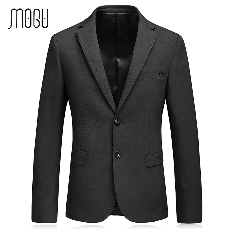 Mogu черный Цвет Для мужчин куртка Новое поступление 2017 года Бизнес Повседневная куртка Slim Fit Для мужчин Блейзер зима и осень куртка мужской