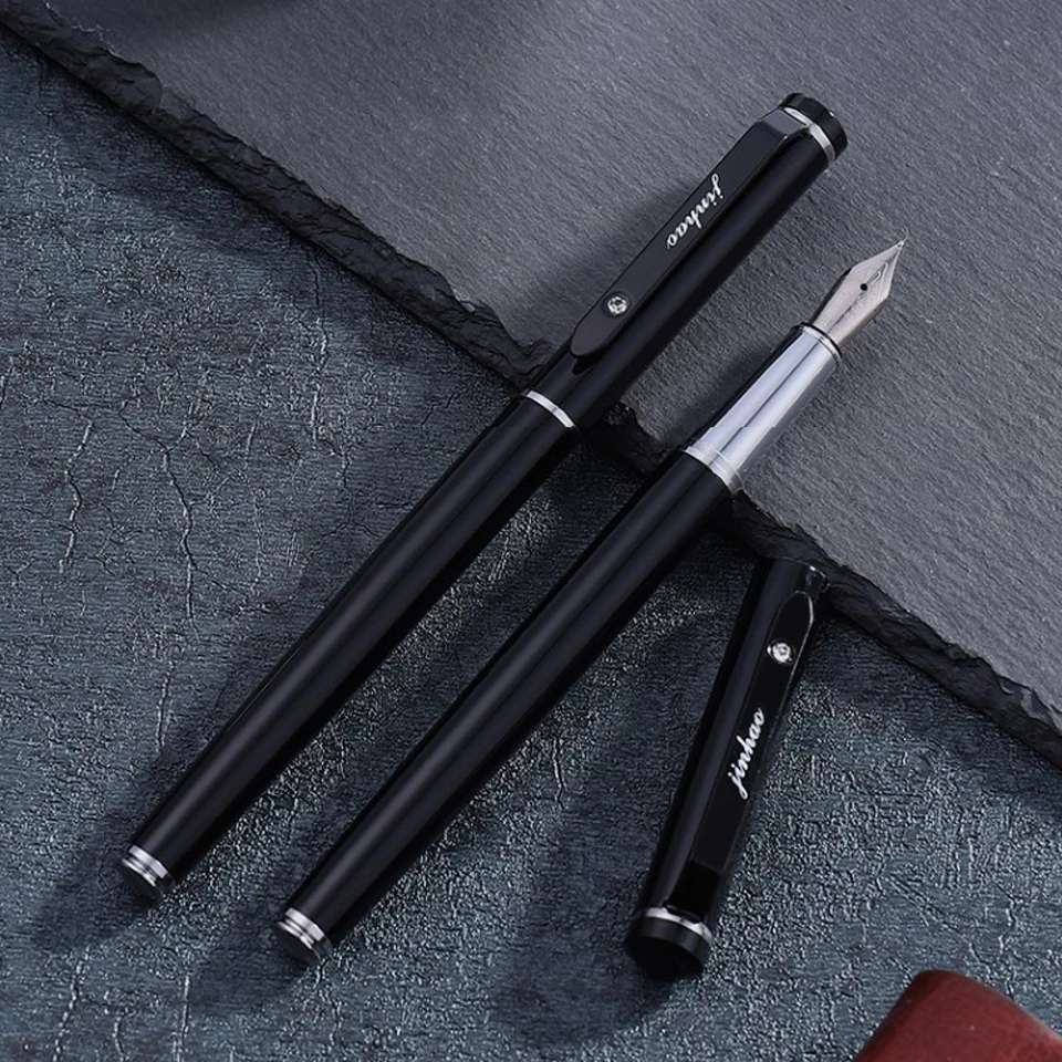 Ручки матовые черные в коробке 0 5 мм для офиса и школы|gift fountain pen|fountain penwriting pen |