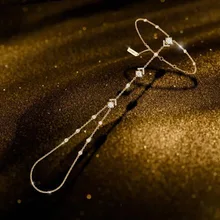 Роскошный браслет с австрийскими кристаллами в форме листа из циркона AAA, модное ювелирное изделие из белого золота