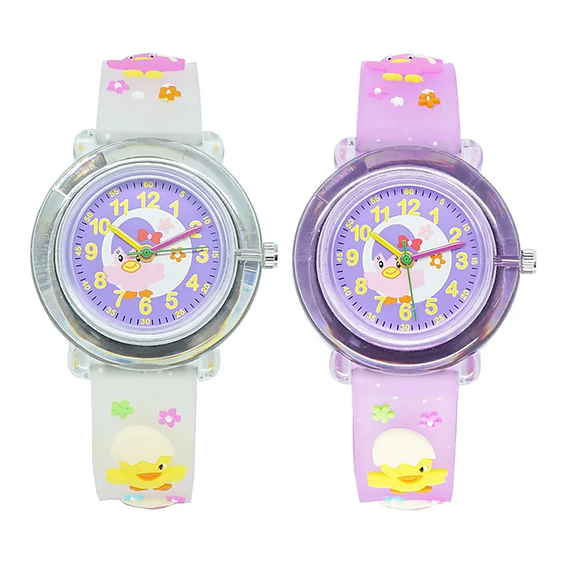 

New Fashion Children Sports Quartz Wrist Watch 3D Jelly Silicone Digital Cartoon Kids Watches Wristwatch Clock for Girl Boy VL