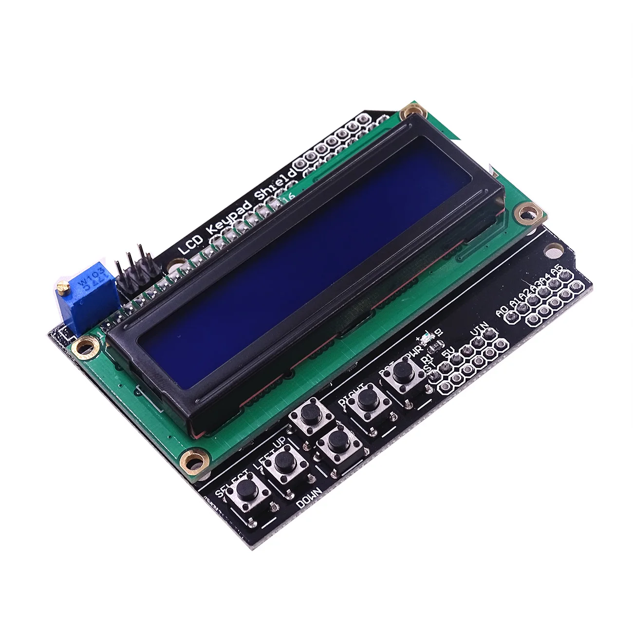 10 шт. ЖК-клавиатура Shield1602 ATMEGA328 ATMEGA2560 raspberry pi lcd 1602 дисплей модуль для Arduino один синий/желтая ткань