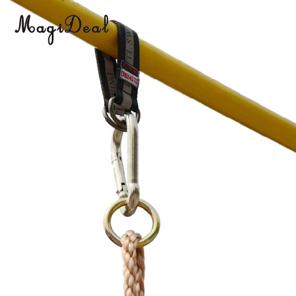 Durable Heavy Duty Swing Hanging Strap and Swing Connector Swingset Outdoor Accessory for Back Bar Tree Beam