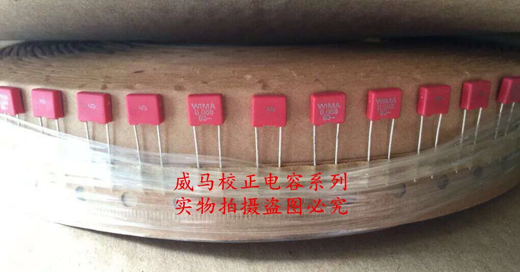 

2019 hot sale 10pcs/20pcs Germany WIMA MKS2 63V 0.068UF 63V 683 68NF P: 5mm Audio capacitor free shipping