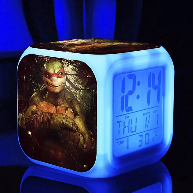 Teenage Mutant Ninja Turtles Alarm Clocks,Color changing TMNT Alarm
