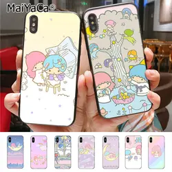 MaiYaCa LittleTwinStars Coque основа чехол для телефона для Apple iPhone 8 7 6 6 S Plus X 5 5S SE 5C крышка