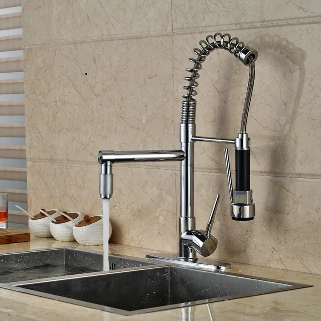 Special Offers Deck Mounted Chrome Kitchen Faucet Swivel Vessel Sink Mixer 8" Plate Tap Special Offers Deck Mounted Chrome Kitchen Faucet Swivel Vessel Sink Mixer 8" Plate Tap