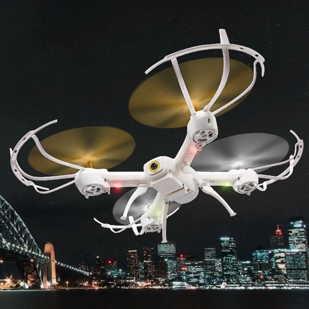 

D61WG-YW 2.4G RC Selfie Smart Drone Quadcopter Aircraft UAV with WIFI FPV Live Video Camera Altitude Hold 360 Flips