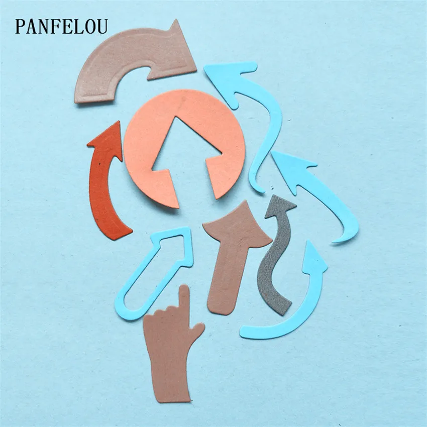

PANFELOU Metal craft Arrow suit die cutting dies for Scrapbooking/DIY Christmas wedding Halloween cards Hand account