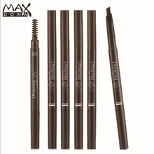Водостойкая стойкая ручка для бровей, подводка для бровей, корректирующая пудра, инструмент для макияжа, косметическая двойная насадка, усилитель теней, Авторотация