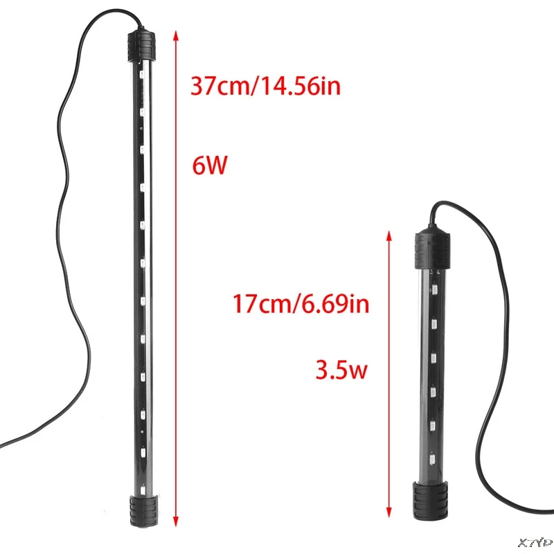 Аквариумный аквариум светодиод подводный водонепроницаемый бар полоса лампа с евро вилкой