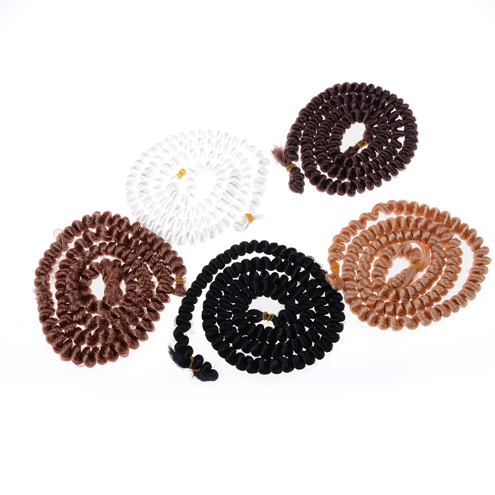 

1 pcs DIY 100CM long wigs wave small curly long wig hair tree for 1/3 1/4 1/6 BJD DIY dolls hair New arrival