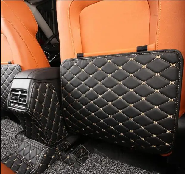 3 штуки для hyundai creta ix25 аксессуары для интерьера подлокотник коробка заднего сиденья коврик для автомобиля анти-грязный коврик - Цвет: Темно-серый
